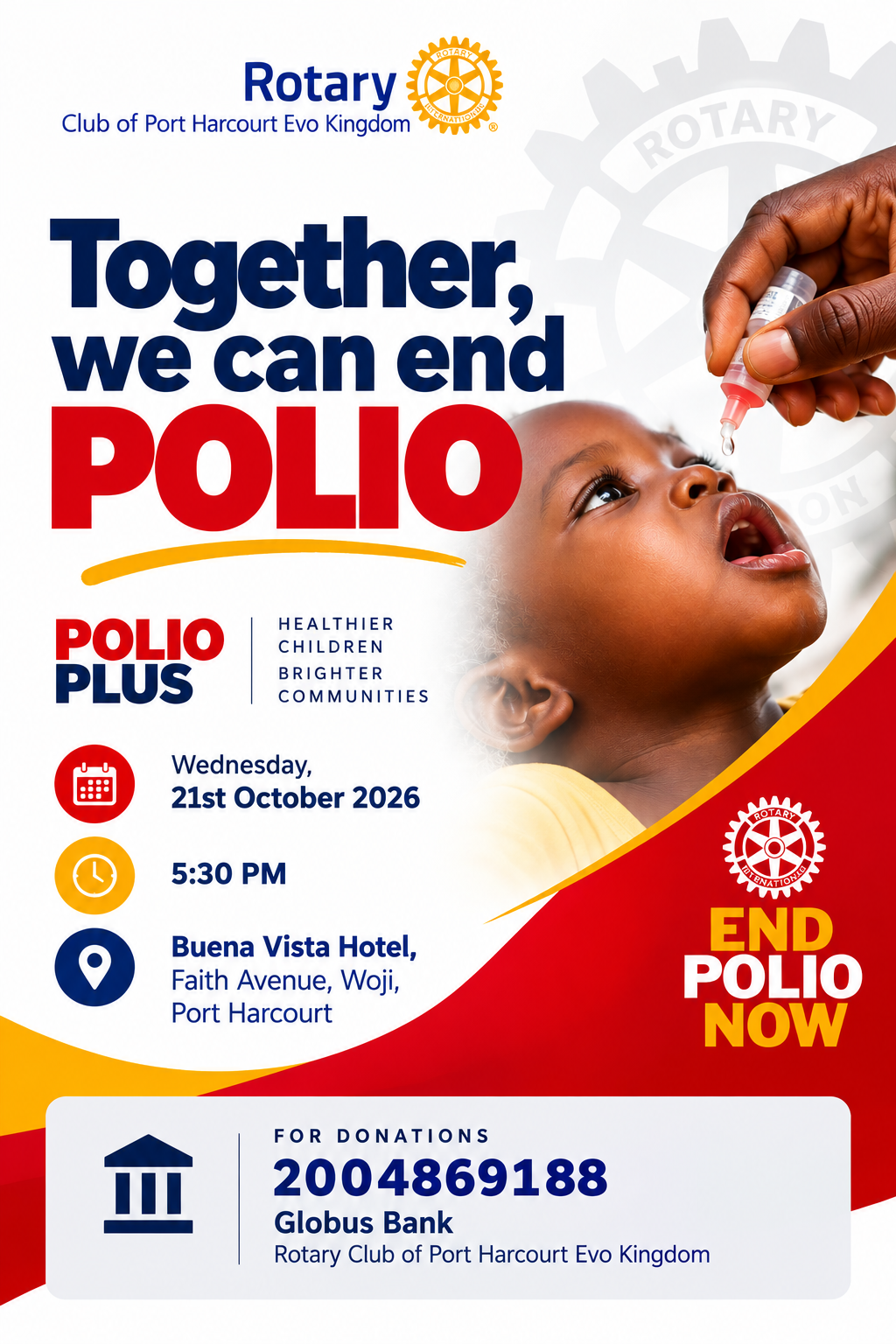 Weekly Fellowship - Polio/Foundation Fundraising Dinner image 1